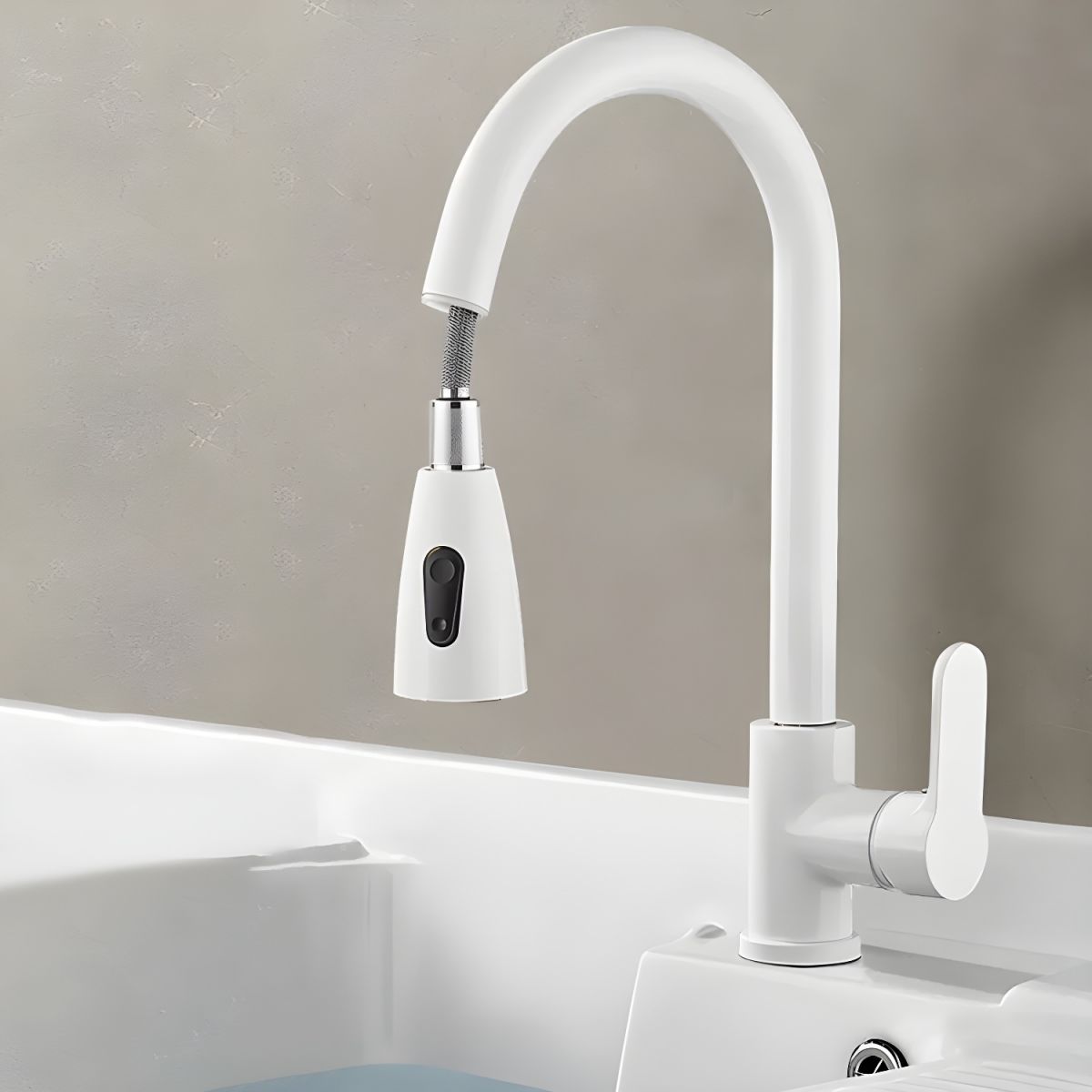 Halvike | Modern High Arc Swivel Spout Kitchen Sink Mixer Tap
