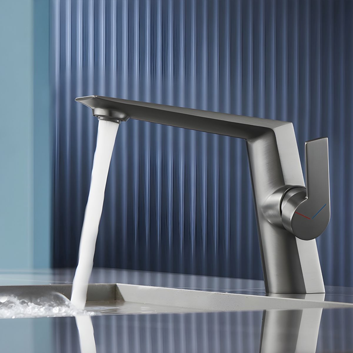 Lindovur | Modern Arched Profile Smart Touch Vessel Bathroom Sink Tap