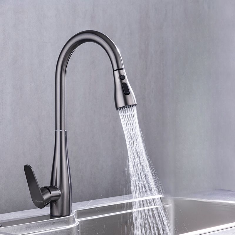 Jorunne | Nordic High Arc Retractable Spout Kitchen Sink Mixer Tap