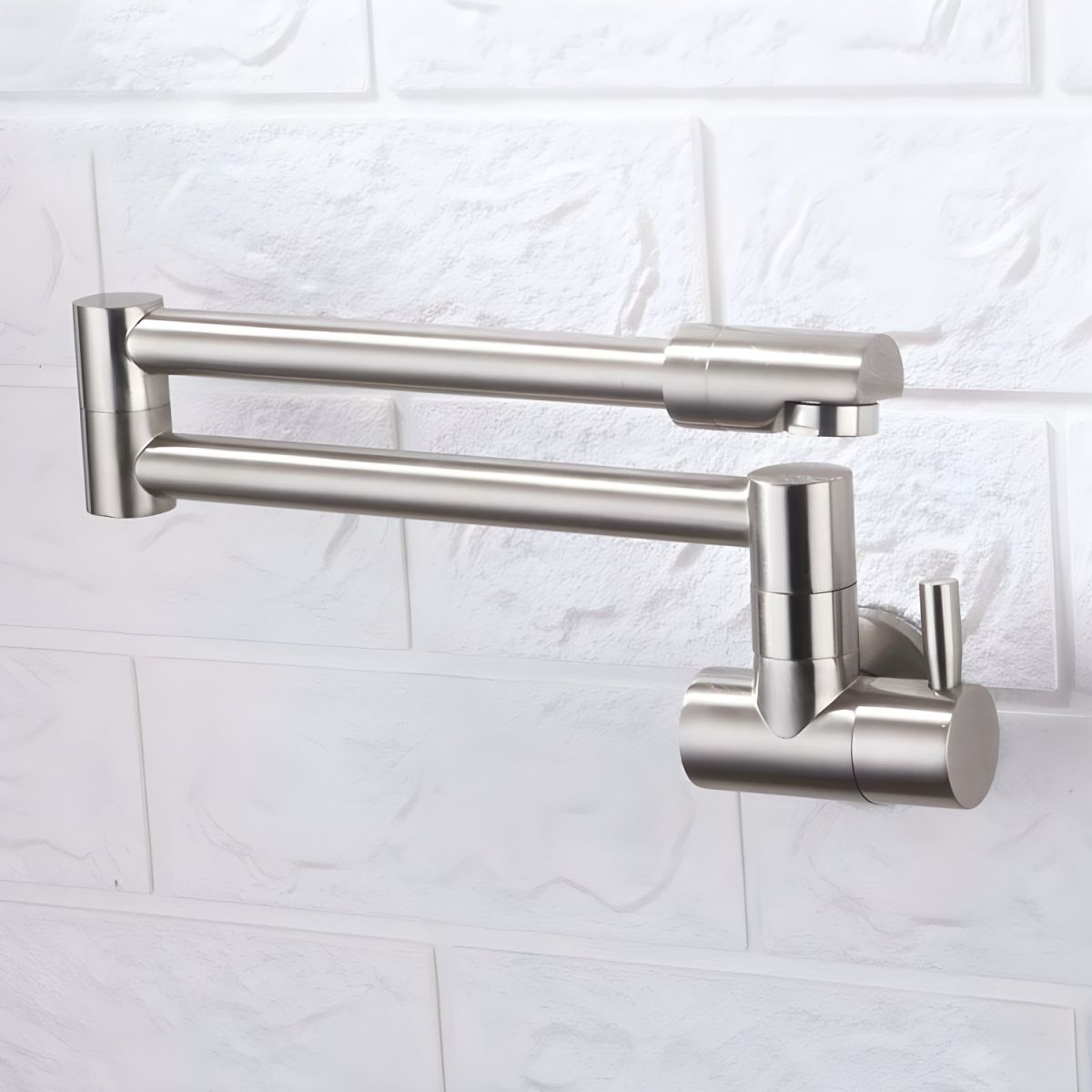 Sylviken | Sleek Wall Mounted Articulated Swivel Spout Kitchen Pot Filler Tap