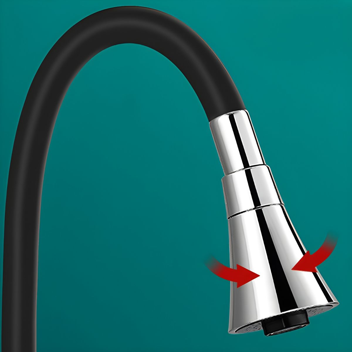 Lythavik | Modern Gooseneck Swivel Spout Wall Mounted Kitchen Tap