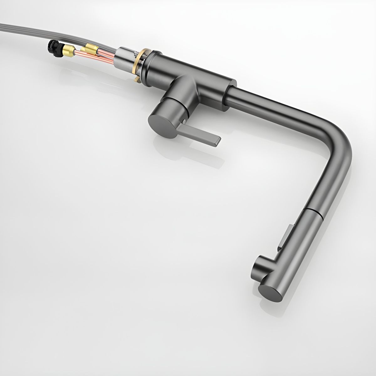 Kalsvige | Modern Profile Retractable Spout Kitchen Sink Mixer Tap