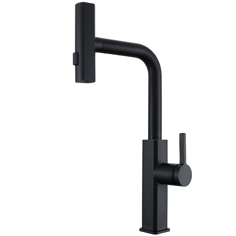 Kalsvane | Nordic L-Shaped Retractable Spout Kitchen Sink Mixer Tap