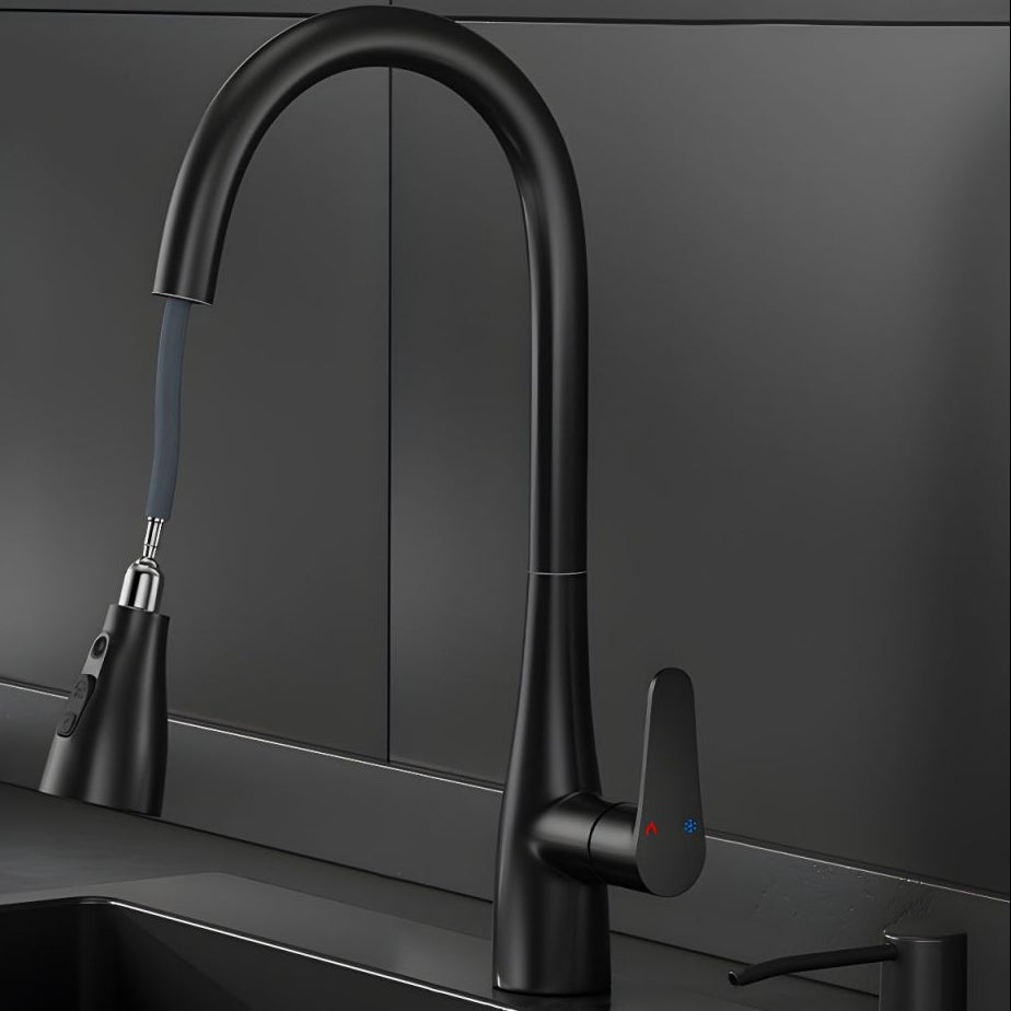 Aerialvik | Modern High Arc Touchless Retractable Spout Kitchen Sink Mixer Tap