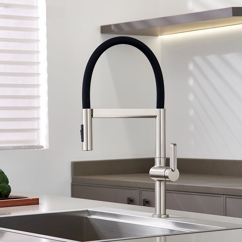 Halvorna | Professional Arched Profile Retractable Spout Kitchen Sink Mixer Tap