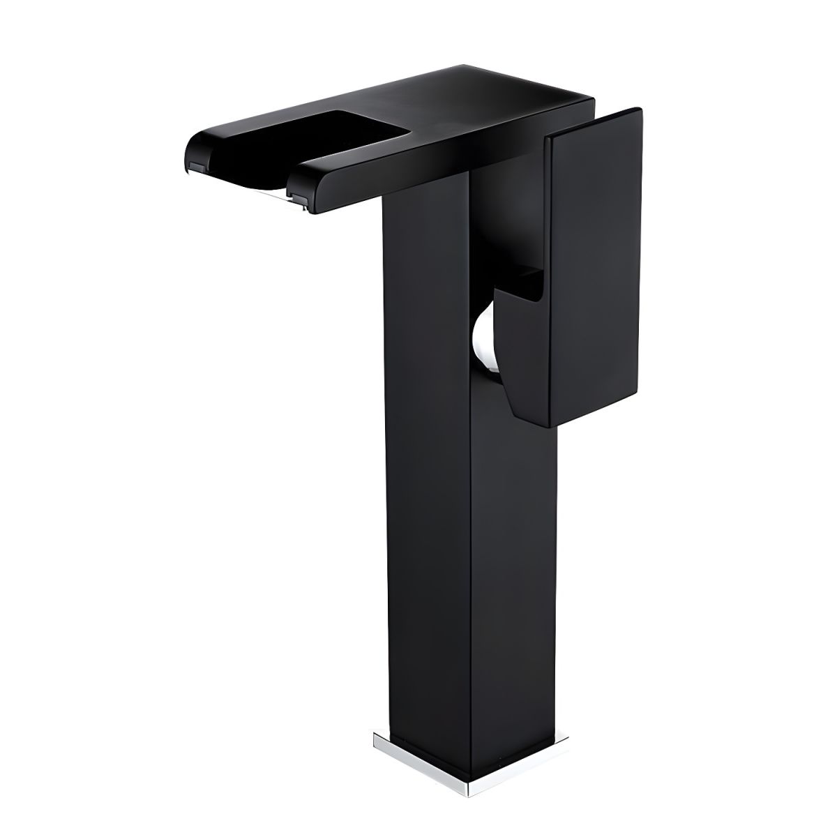 Alvundir | Tall Rectangular Waterfall Spout Bathroom Sink Tap