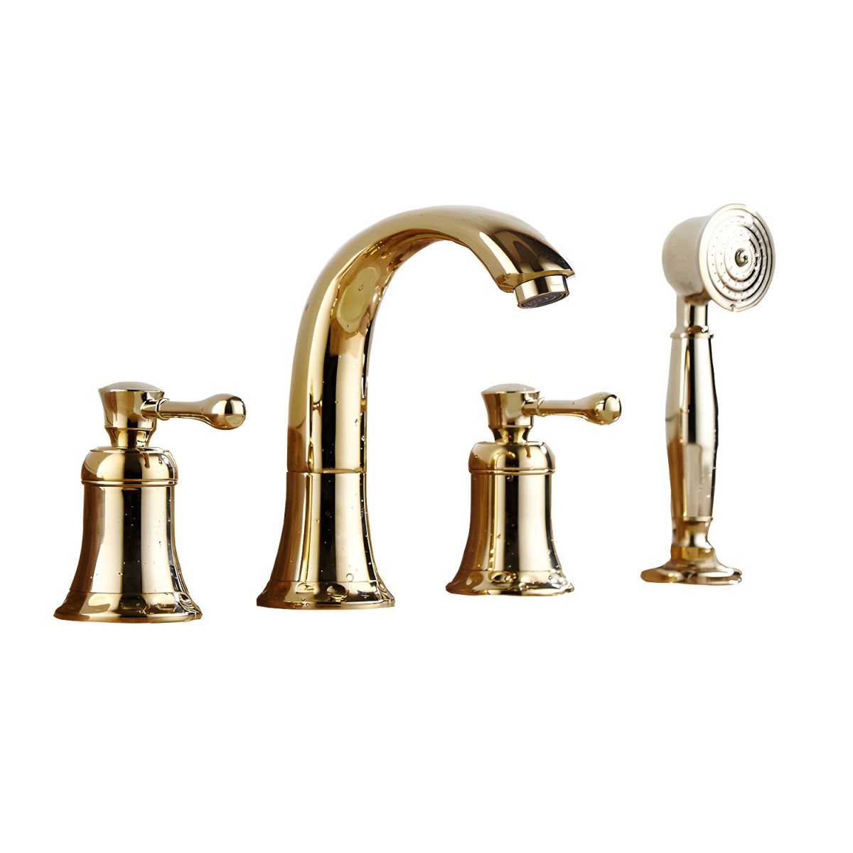 Alsvill | Luxury High Arc Spout Widespread Knob Handle Bathroom Tap