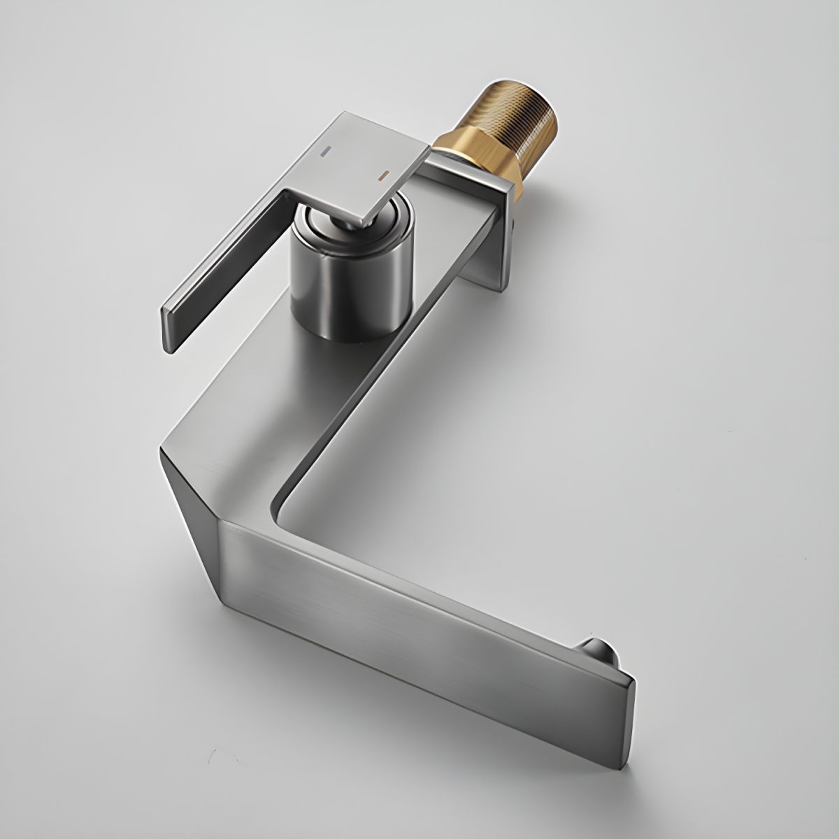 Skovur | Sleek Geometric Shaped Single Lever Bathroom Sink Tap