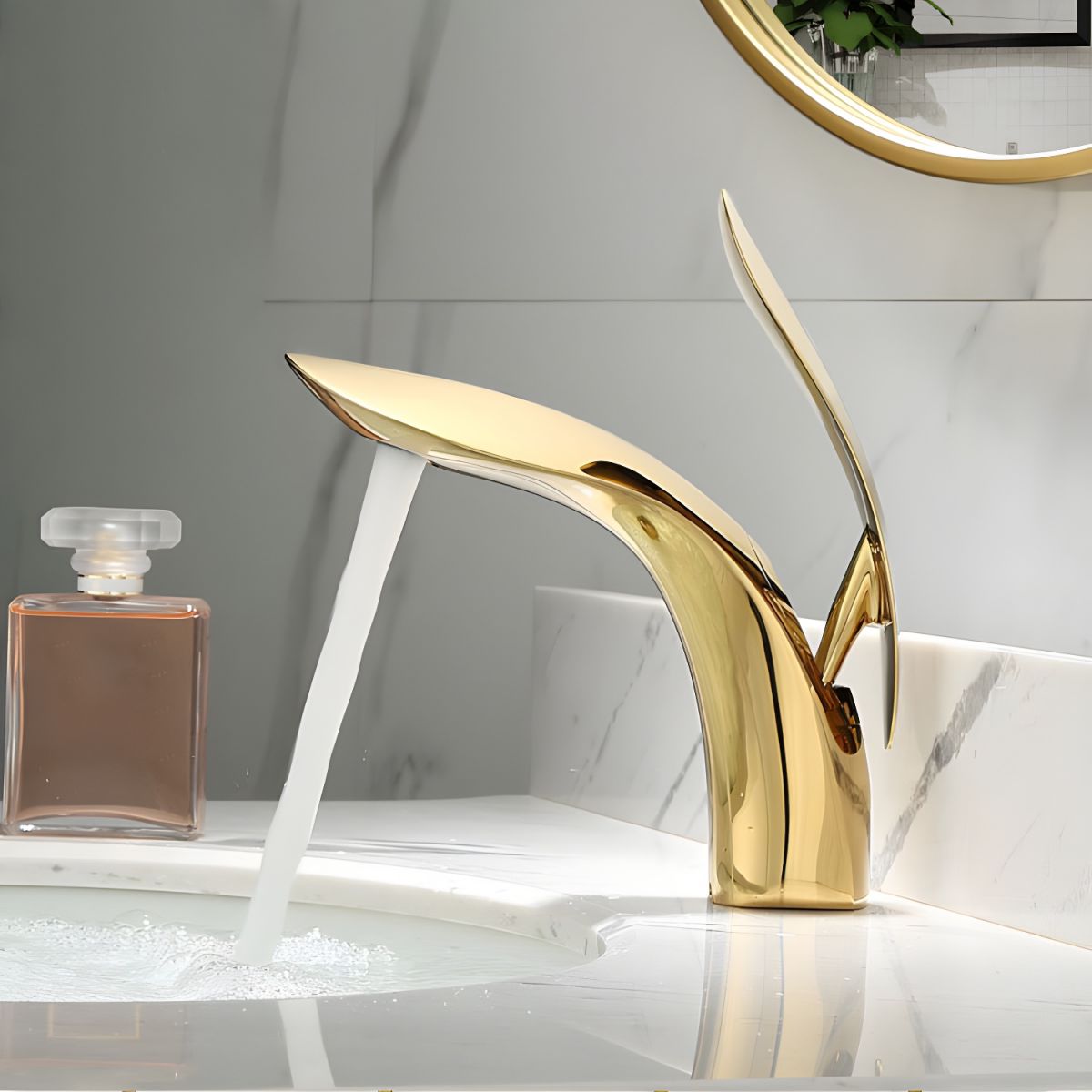 Jorthic | Modern Tapered Pedestal Profile Vessel Bathroom Basin Tap