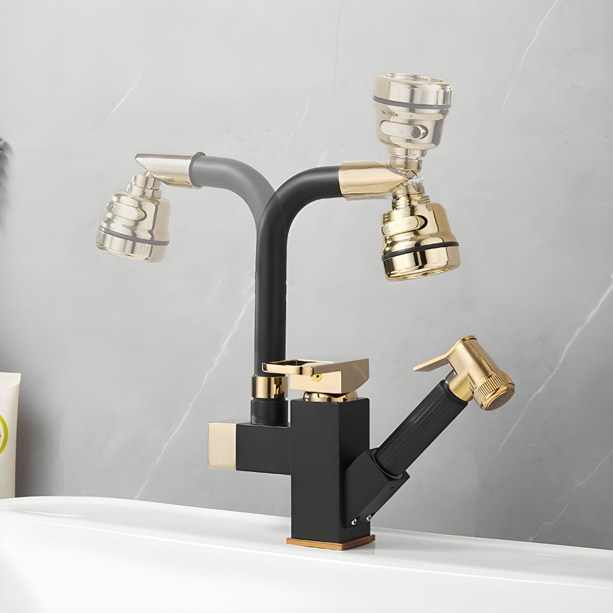 Sylthor | Luxury Swivel Spout High Arc Vessel Bathroom Sink Tap