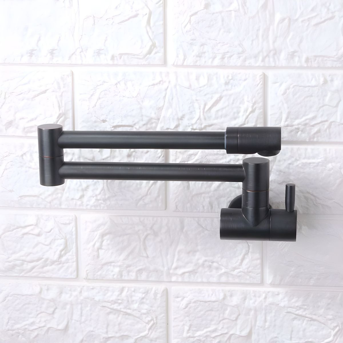 Sylviken | Sleek Wall Mounted Articulated Swivel Spout Kitchen Pot Filler Tap