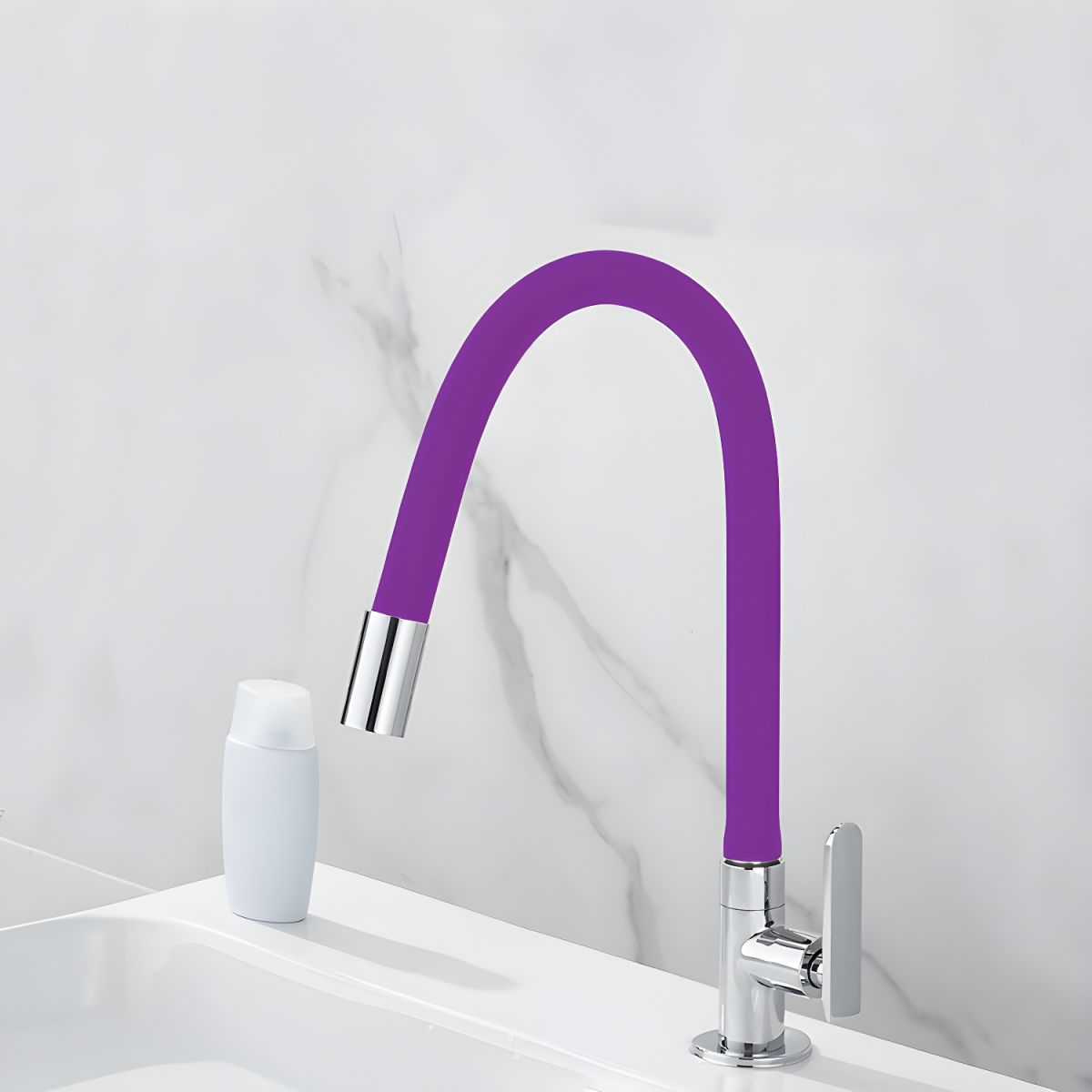 Videnar | Sleek High Arc Tubular Single Lever Kitchen Sink Tap