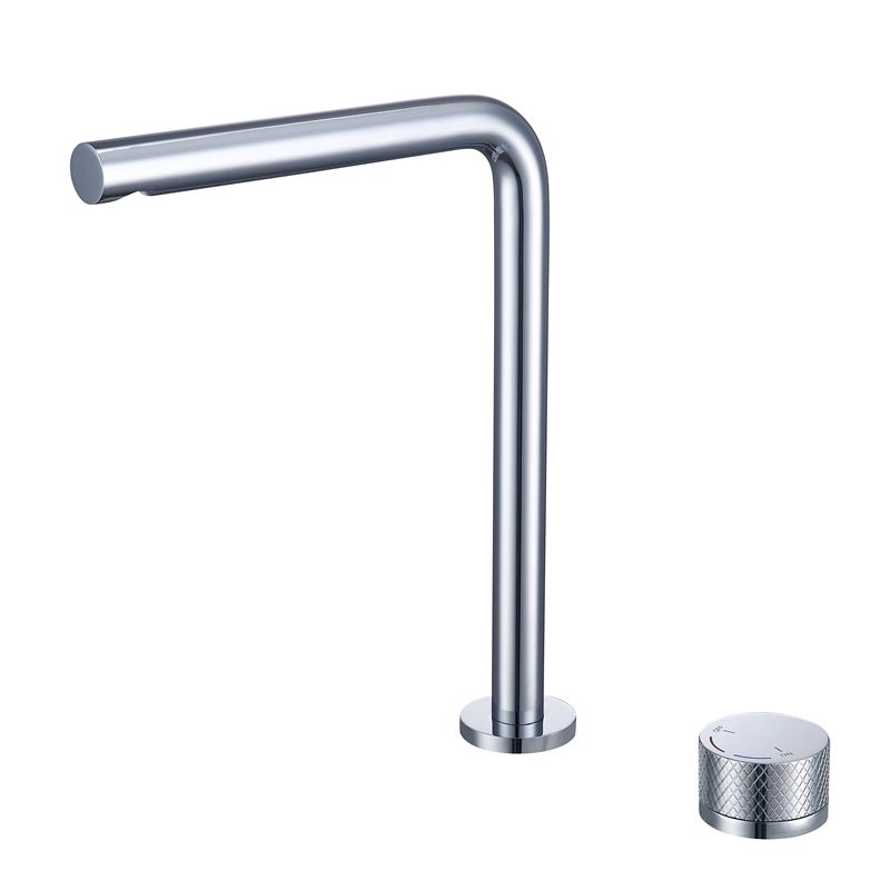 Lysivalla | Modern High Arc Tubular Silhouette Swivel Vessel Bathroom Sink Tap