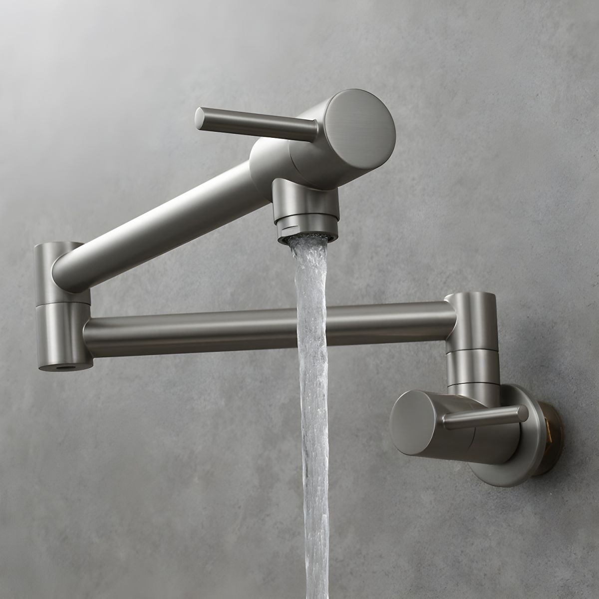 Sylvord | Modern Wall Mounted Folding Articulated Arm Kitchen Pot Filler Tap
