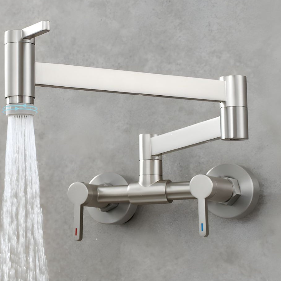 Arviken | Sleek Wall Mounted Folding Arm Pot Filler Kitchen Tap