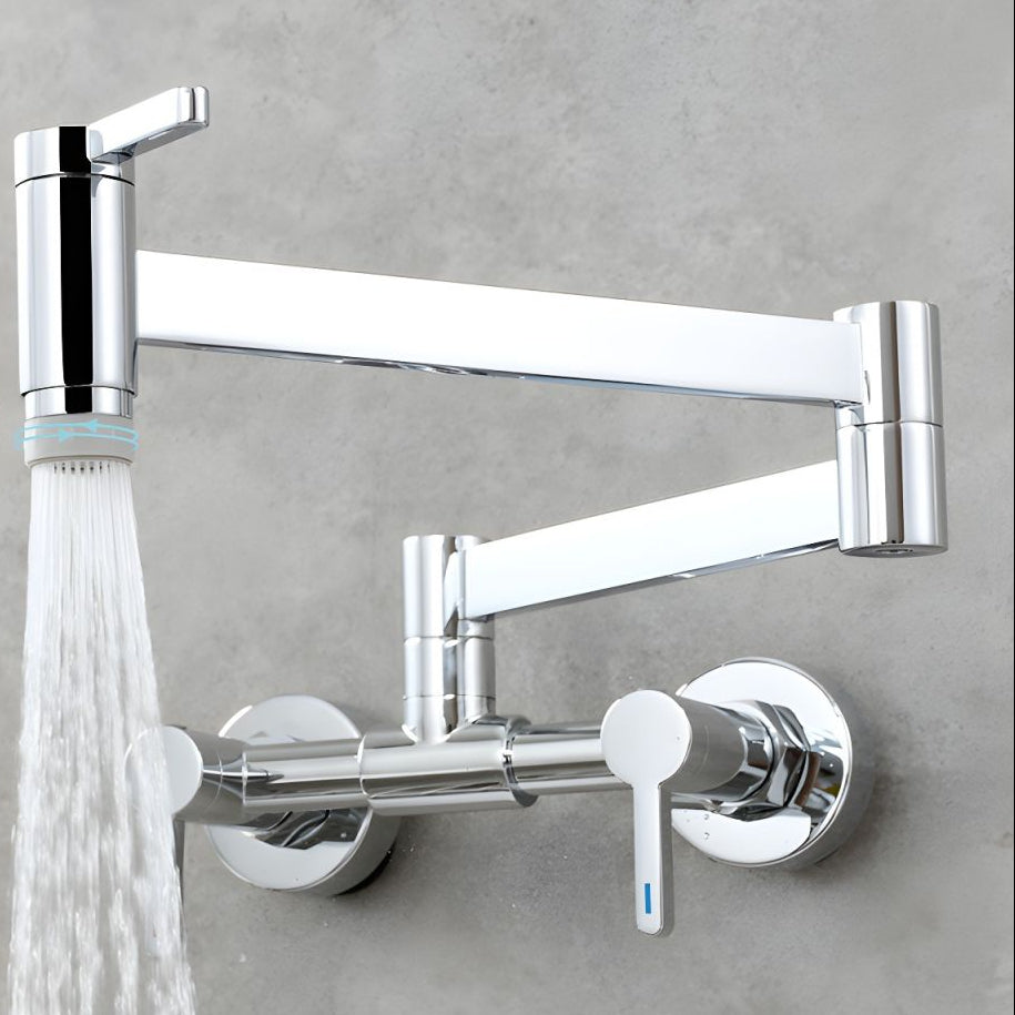 Arviken | Sleek Wall Mounted Folding Arm Pot Filler Kitchen Tap