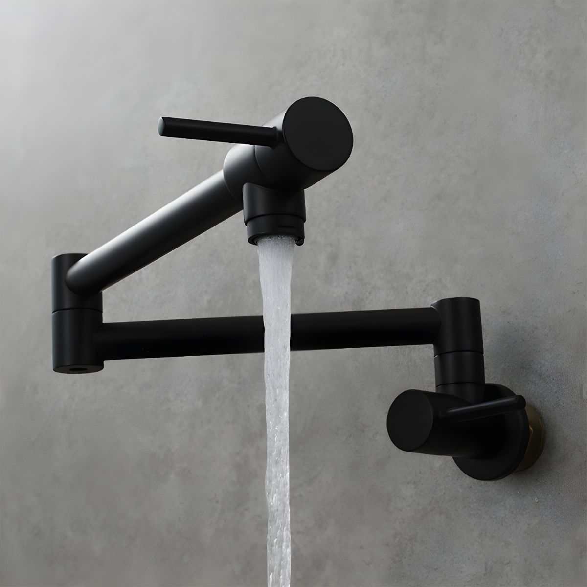 Sylvord | Modern Wall Mounted Folding Articulated Arm Kitchen Pot Filler Tap
