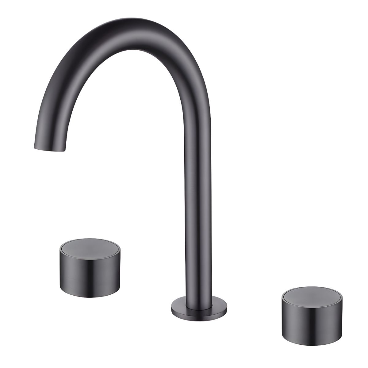 Juvallure | Modern Arched Silhouette Widespread Dual Handle Bathroom Sink Tap