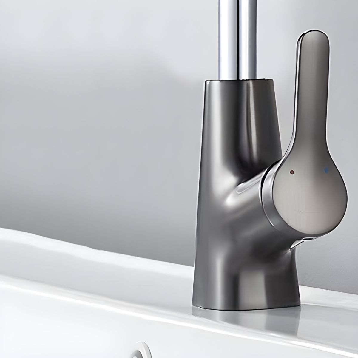 Nordivik | Sleek Retractable Spout Kitchen Sink Mixer Tap with Lever Handle