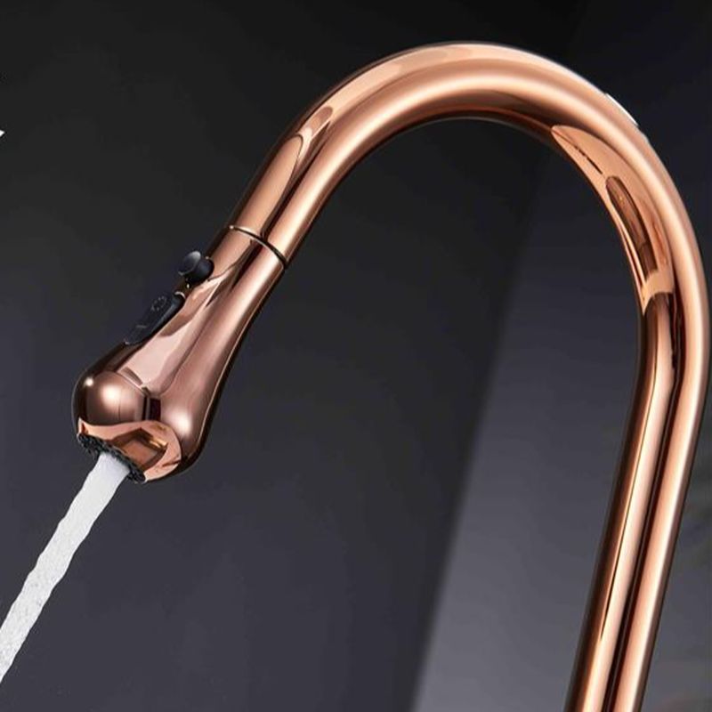 Syltara | Professional Arched Retractable Spout Kitchen Mixer Tap with Temperature Display