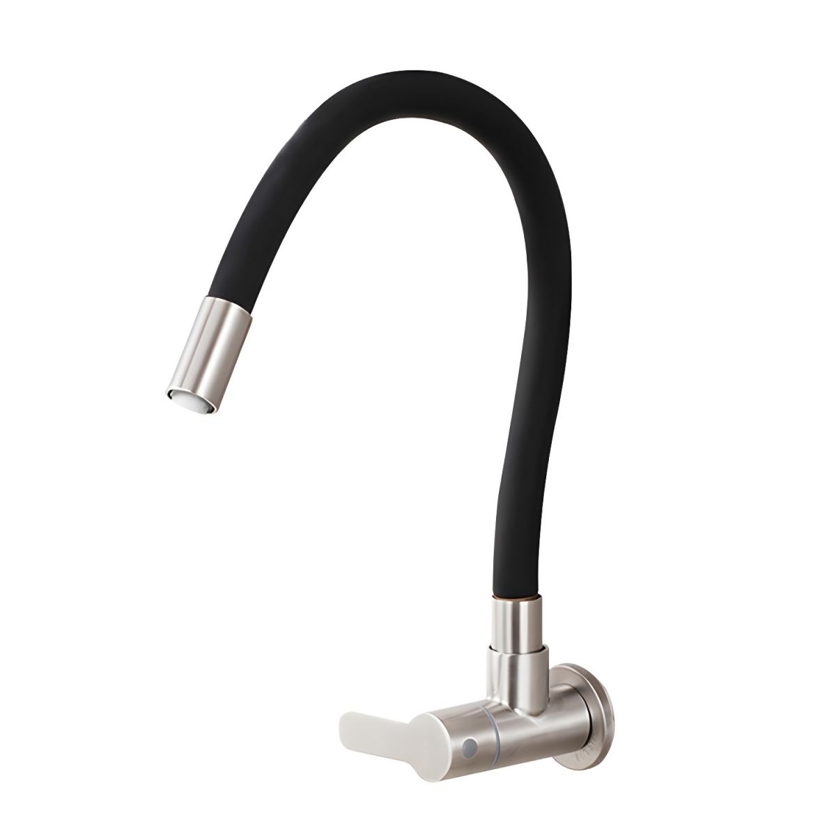 Arvordic | High Arc Wall Mounted Fluid Swivel Spout Kitchen Sink Tap