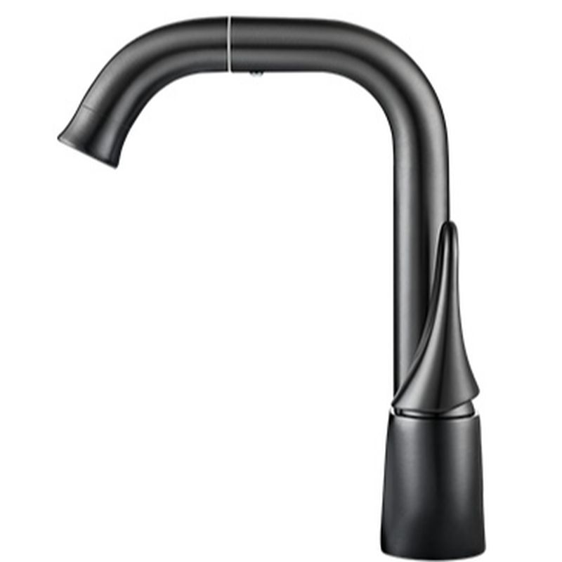 Kystvalla | Modern Curved Profile Swivel Bathroom Basin Tap