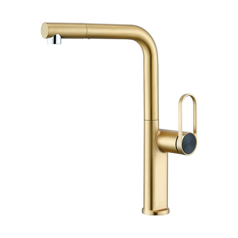 Lindvarek | Elegant L-Shaped Pull Out Kitchen Sink Mixer Tap with Retractable Swivel Spout