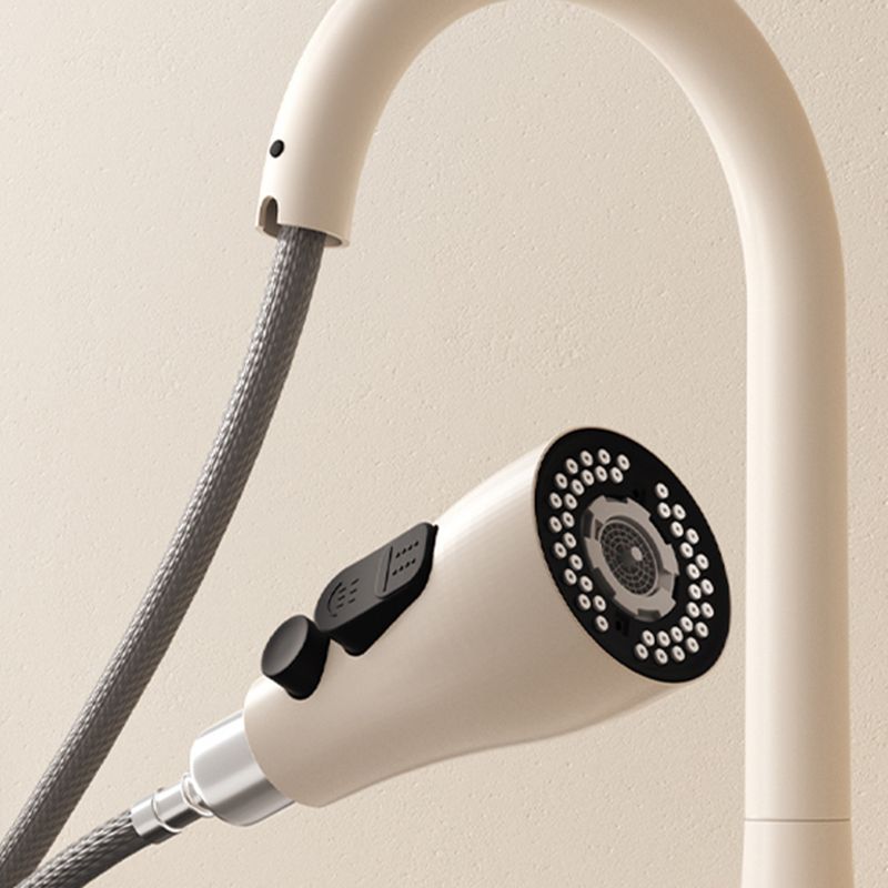 Elvarken | Nordic Gooseneck Pull Out Swivel Spout Kitchen Sink Mixer Tap