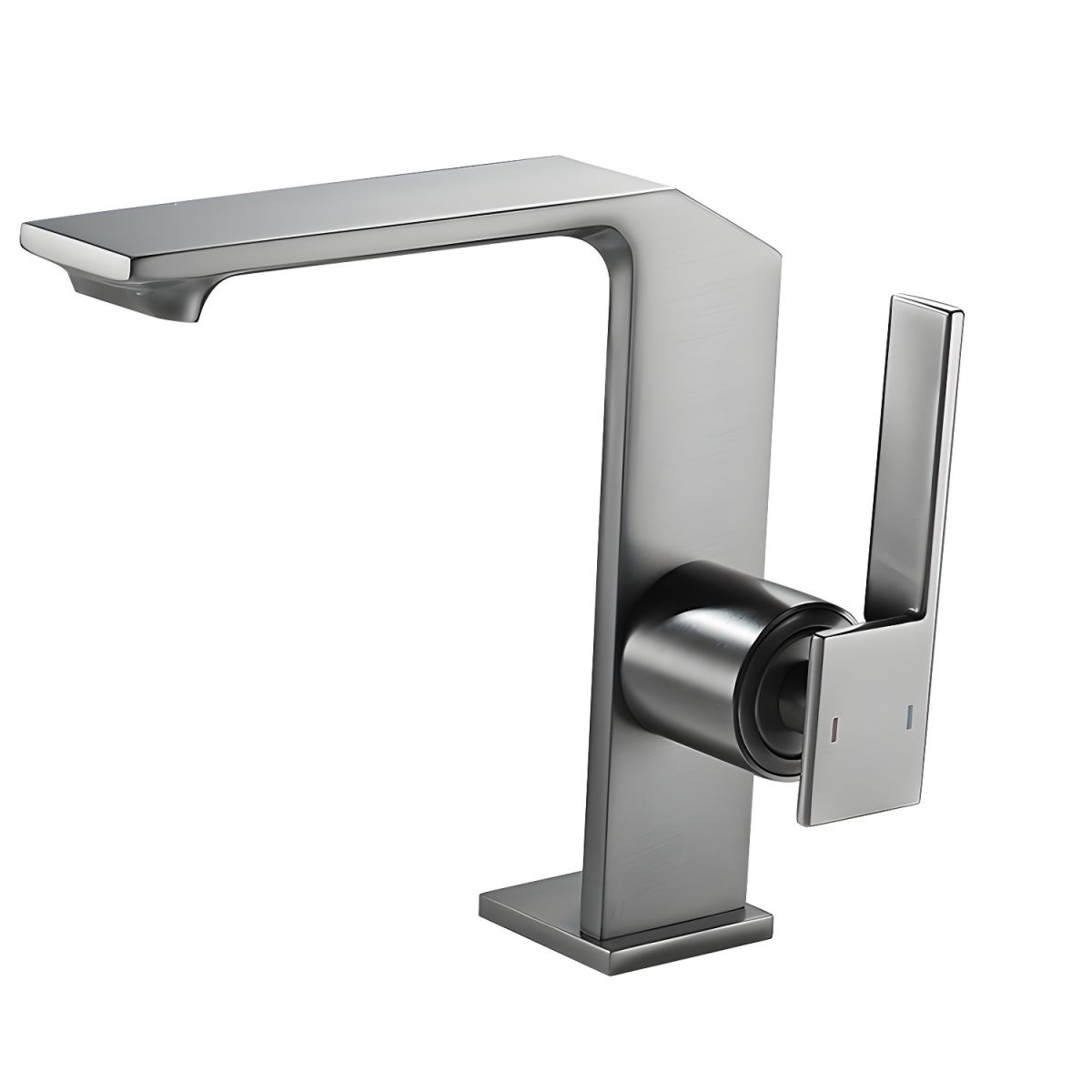 Skovur | Sleek Geometric Shaped Single Lever Bathroom Sink Tap
