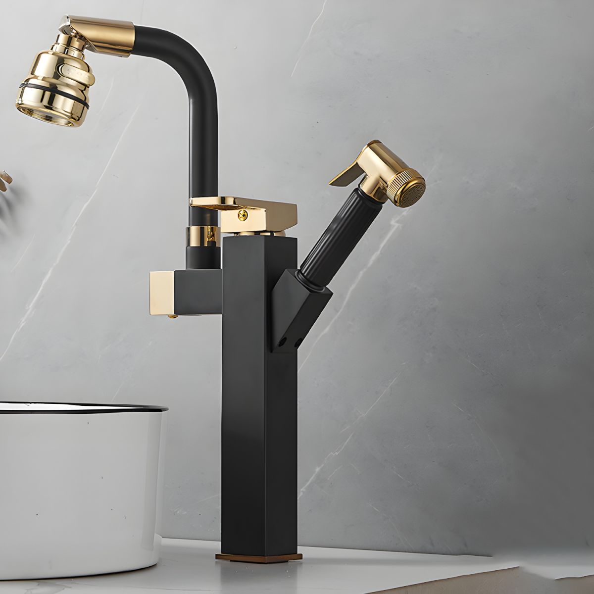 Sylthor | Luxury Swivel Spout High Arc Vessel Bathroom Sink Tap