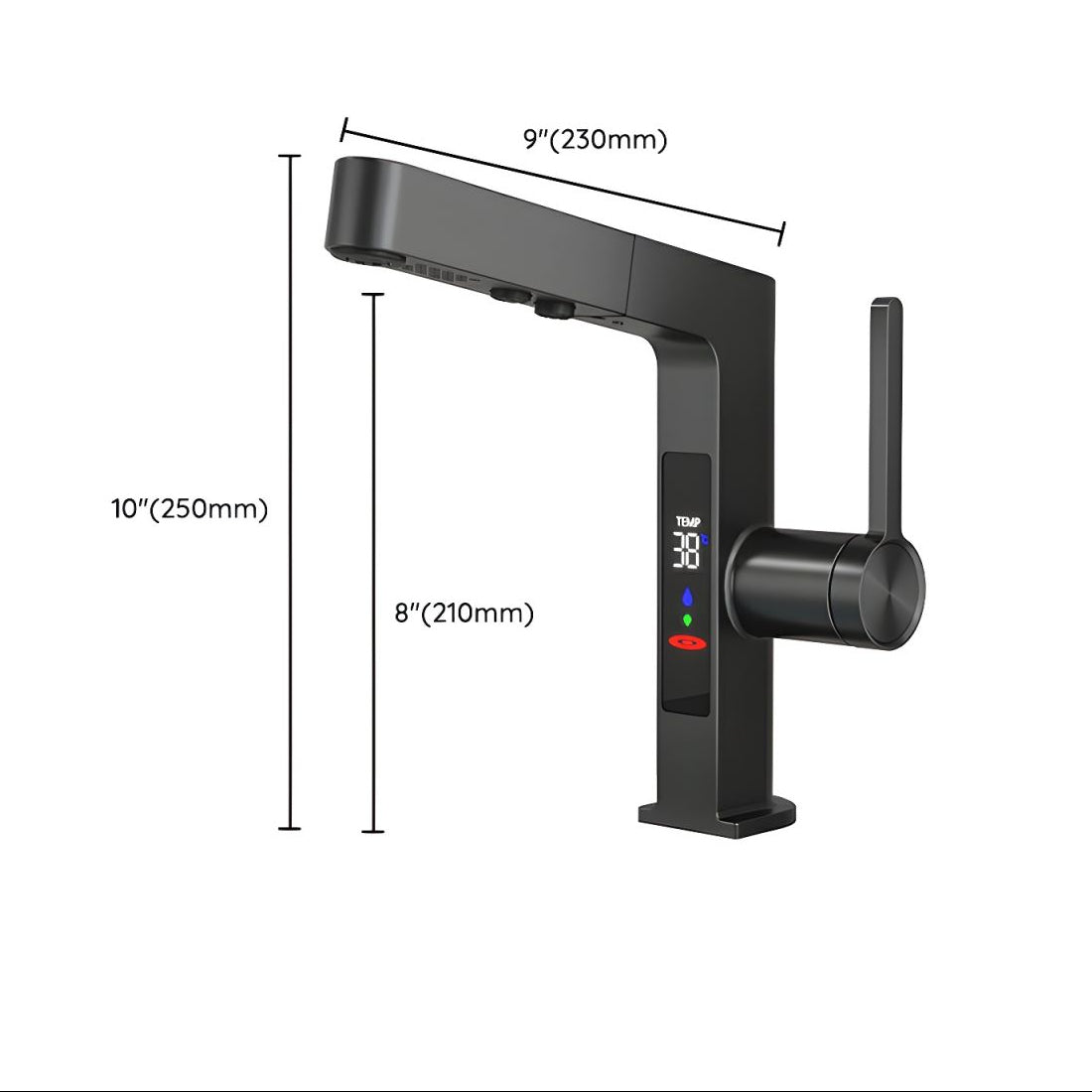 Keldunir | Modern Touch Activated Retractable Spout Bathroom Sink Tap