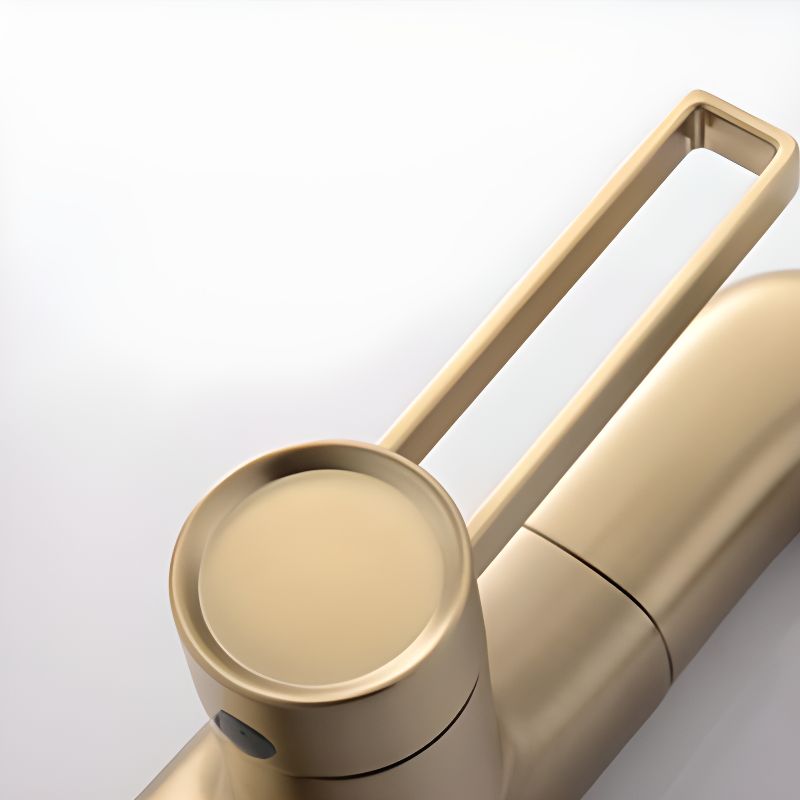Mysivalla | Modern Curved Column Bathroom Sink Tap with Retractable Spout