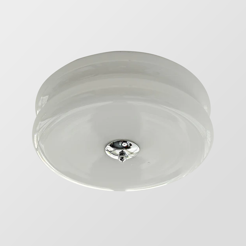 Crema | Vintage Cream Glass Flush Mount Ceiling Light