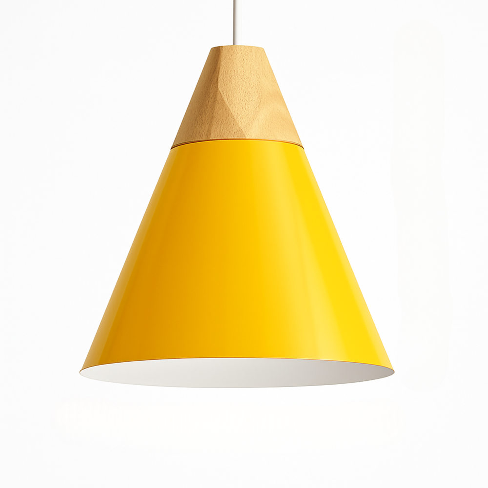 Virelo | Modern Nordic Metal And Wood Pendant Light