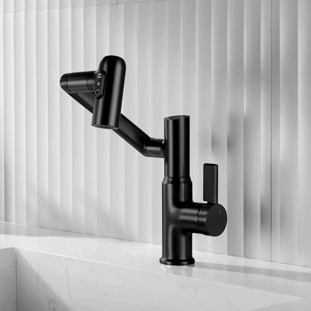 Nexus | Smart Swivel Basin Mixer Tap With 3-Mode Spray & Temperature Display