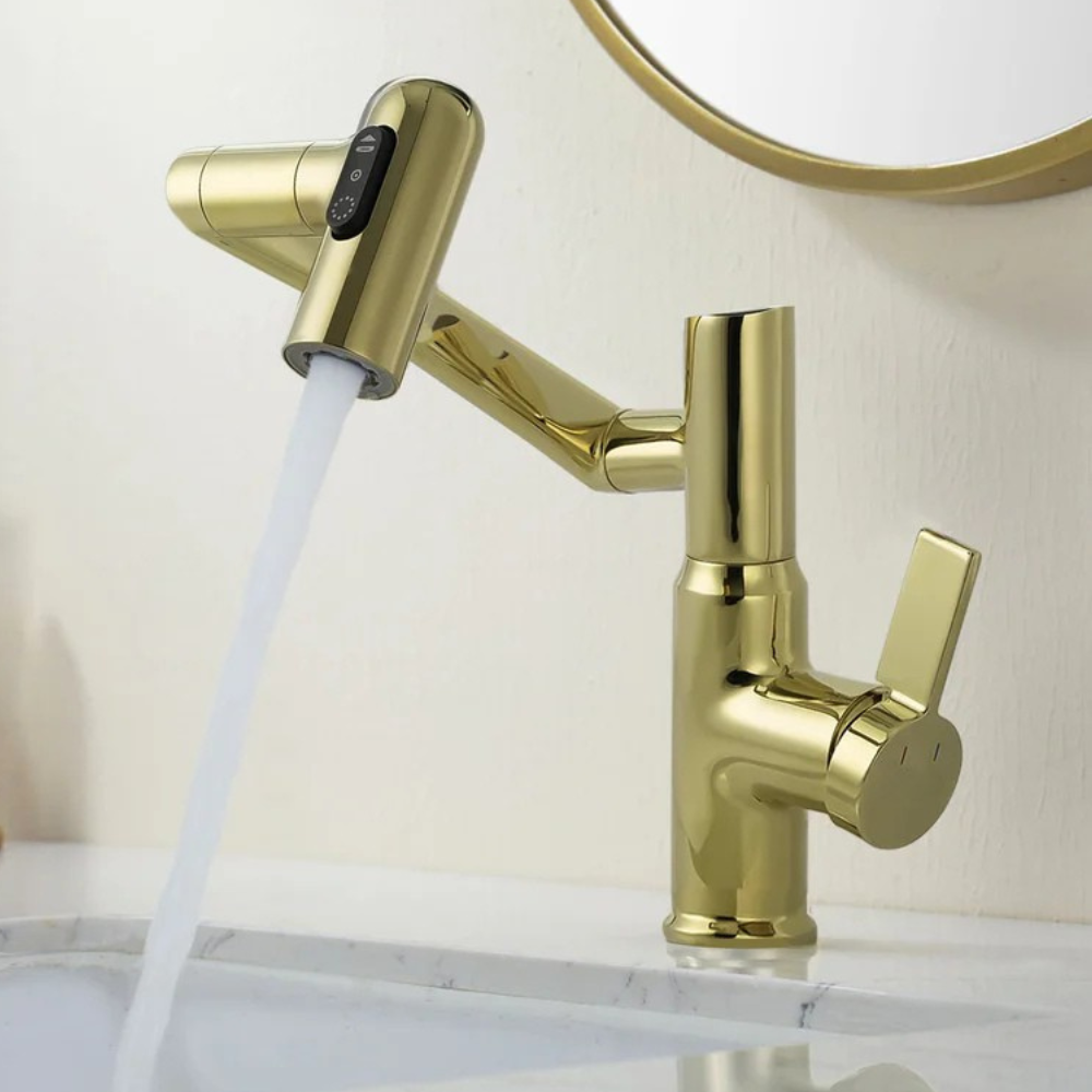 Nexus | Smart Swivel Basin Mixer Tap With 3-Mode Spray & Temperature Display