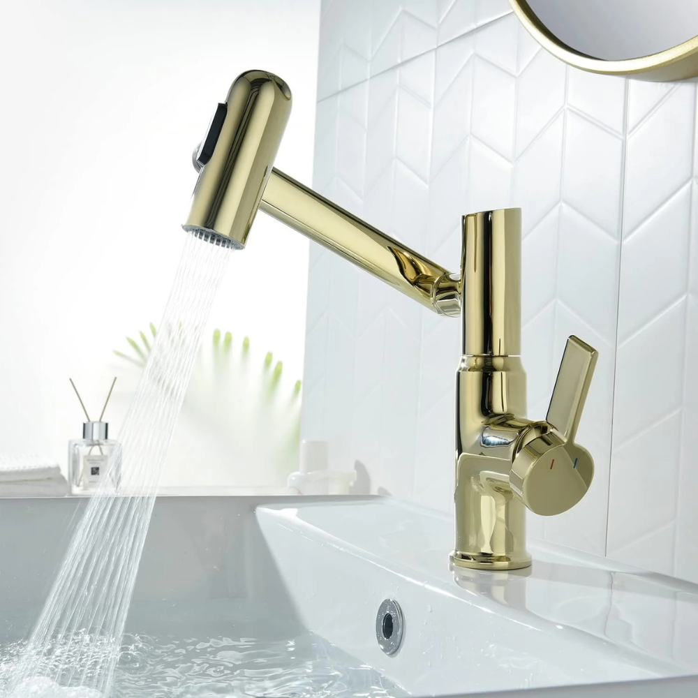Nexus | Smart Swivel Basin Mixer Tap With 3-Mode Spray & Temperature Display