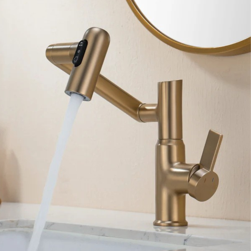 Nexus | Smart Swivel Basin Mixer Tap With 3-Mode Spray & Temperature Display
