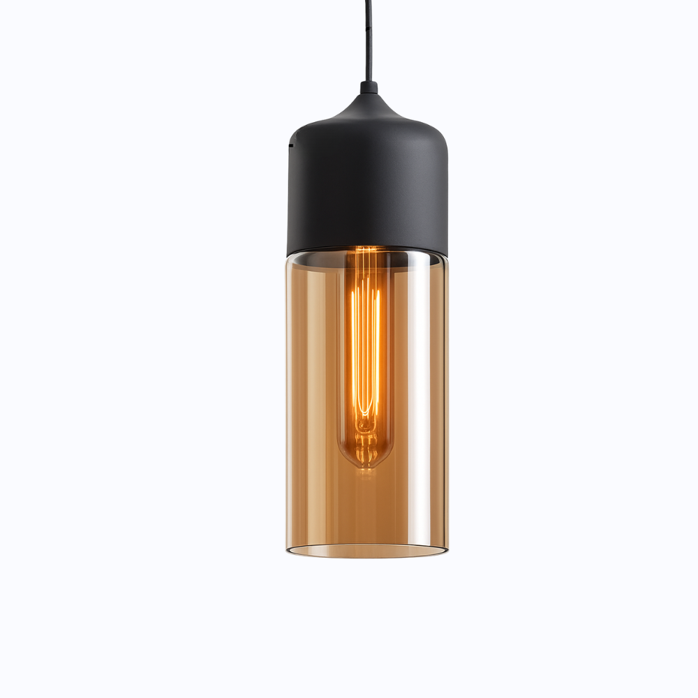 Verphine | Modern Industrial Glass Metal Loft Pendant Light