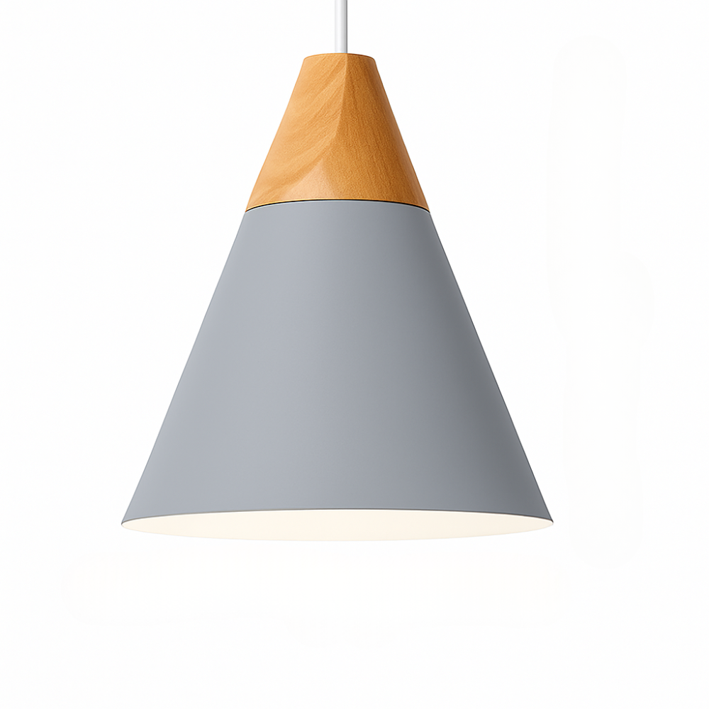 Virelo | Modern Nordic Metal And Wood Pendant Light