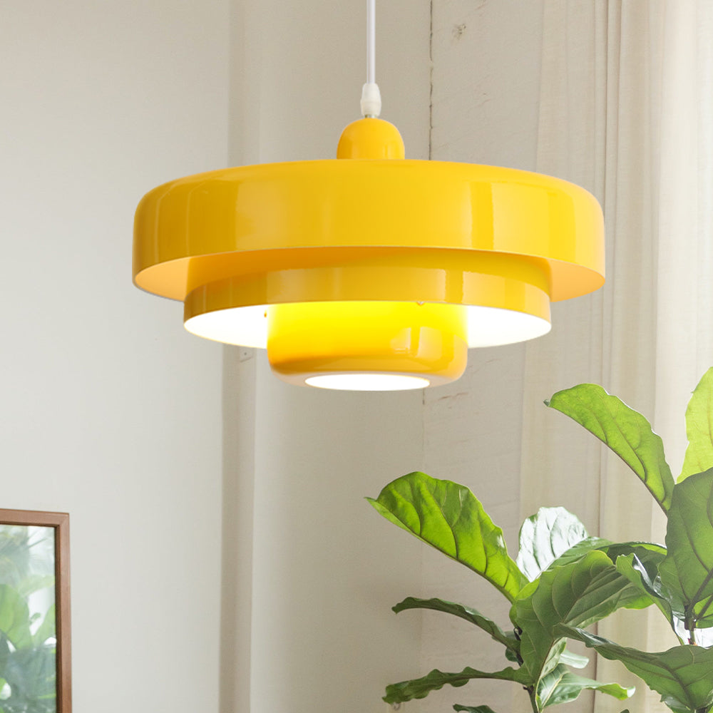 Retrova | Mid Century Modern Layered Iron Pendant Light