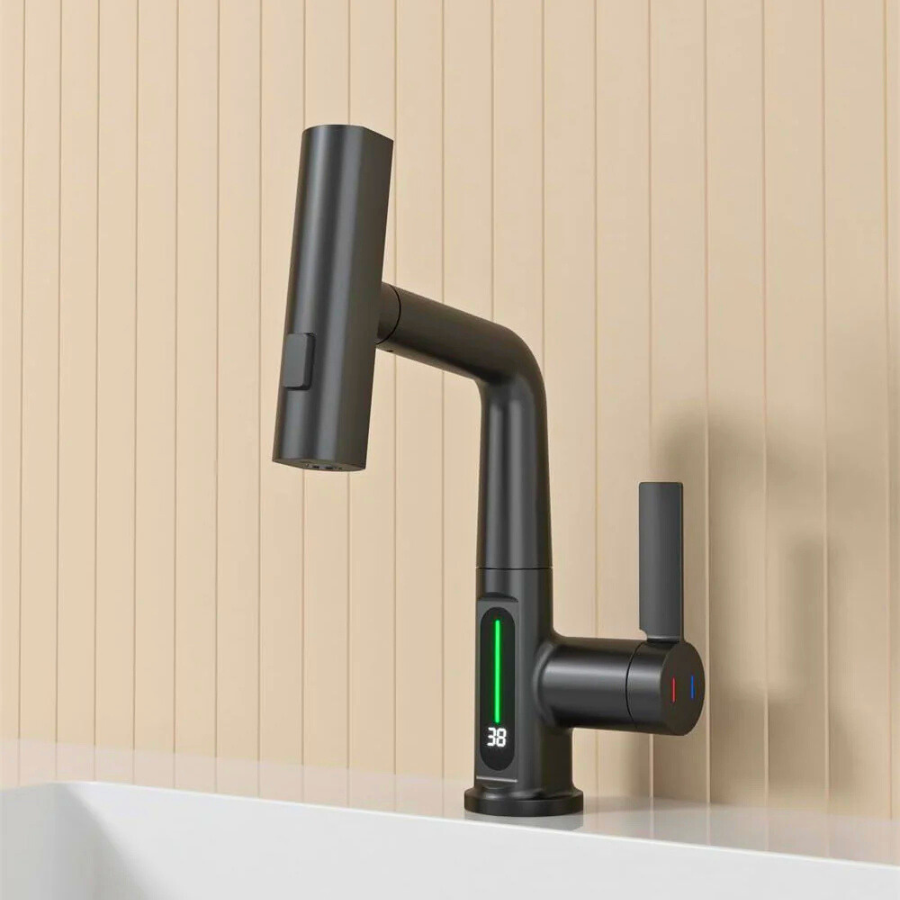 Luma | Smart Basin Mixer Tap with 3-Mode Spray & Adjustable Pull Out Sprayer