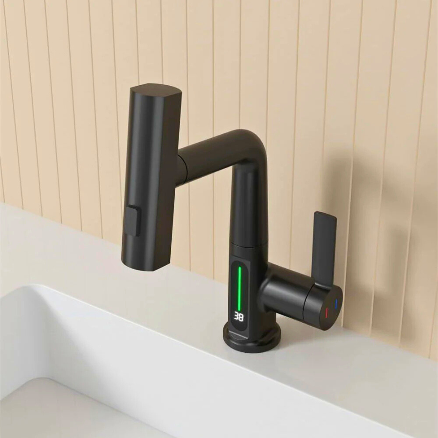 Luma | Smart Basin Mixer Tap with 3-Mode Spray & Adjustable Pull Out Sprayer