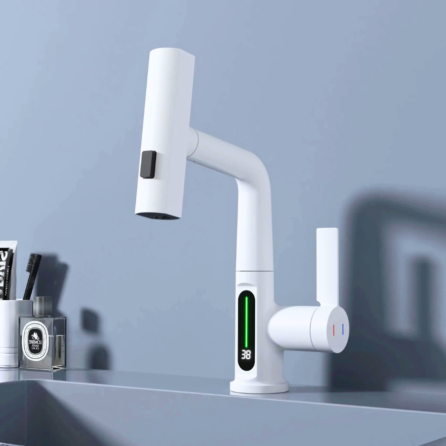 Luma | Smart Basin Mixer Tap with 3-Mode Spray & Adjustable Pull Out Sprayer