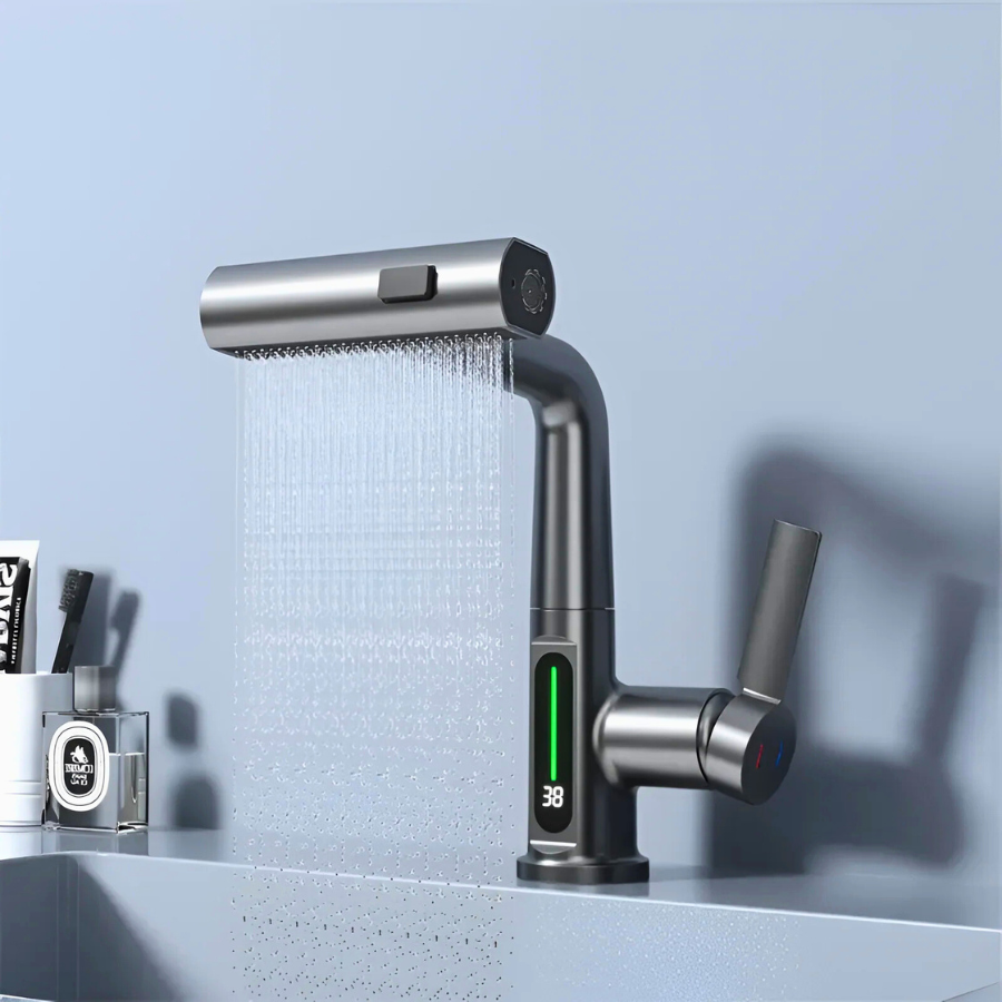 Luma | Smart Basin Mixer Tap with 3-Mode Spray & Adjustable Pull Out Sprayer