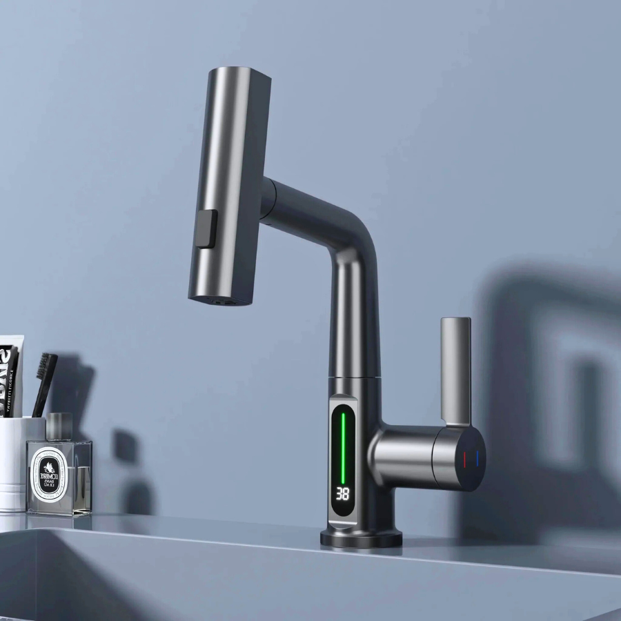 Luma | Smart Basin Mixer Tap with 3-Mode Spray & Adjustable Pull Out Sprayer