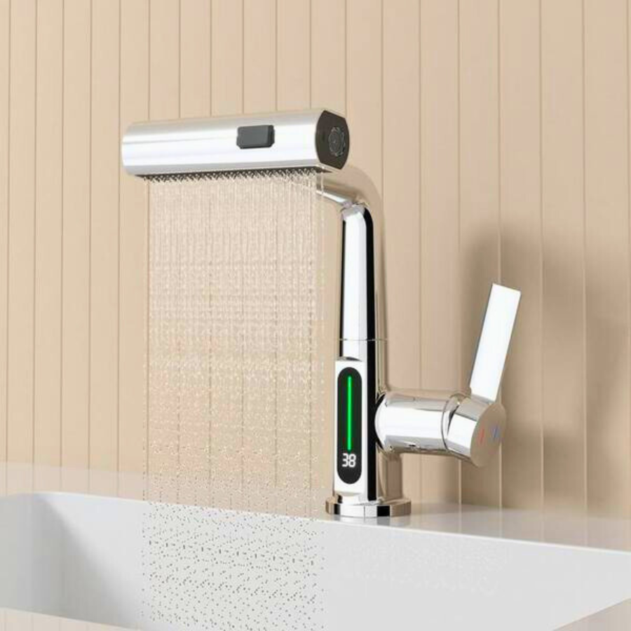 Luma | Smart Basin Mixer Tap with 3-Mode Spray & Adjustable Pull Out Sprayer