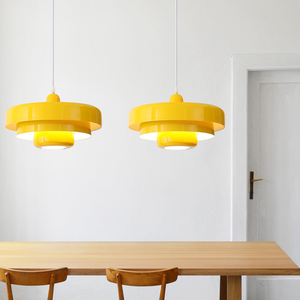 Retrova | Mid Century Modern Layered Iron Pendant Light