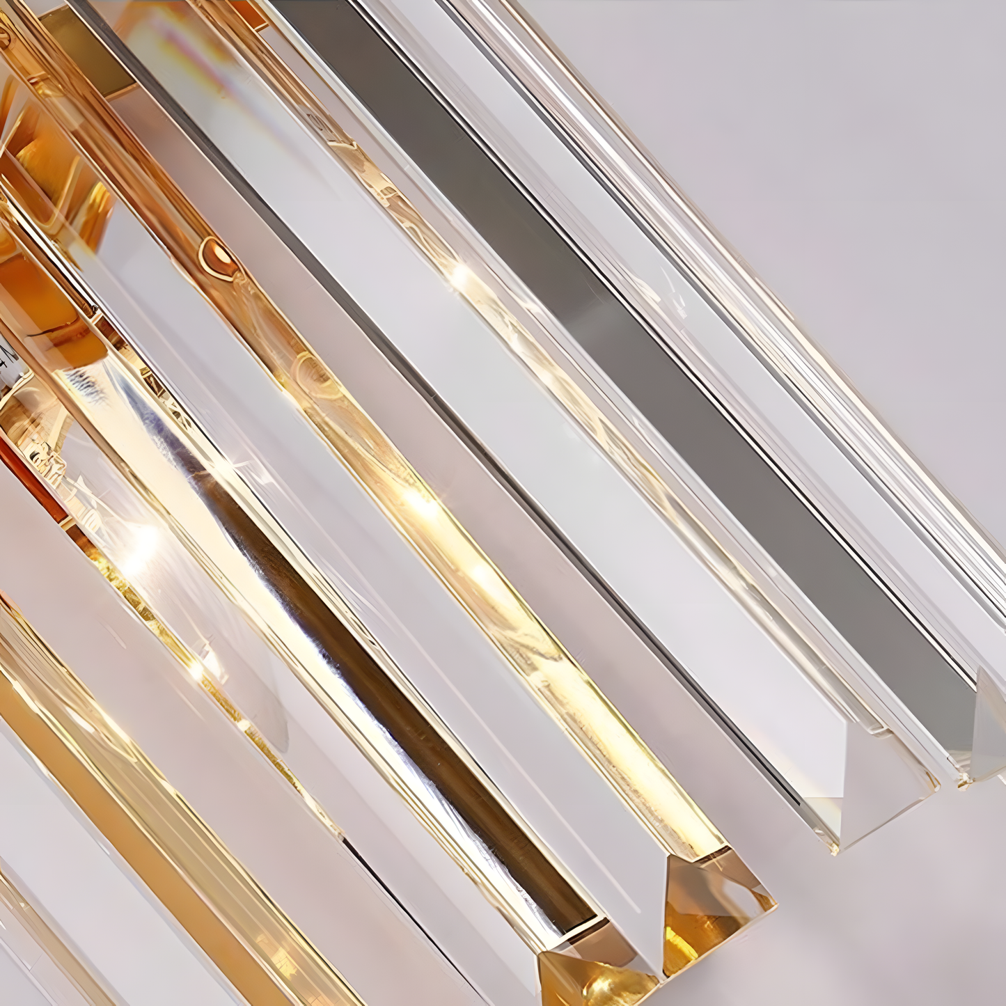 Lura | Contemporary Layered Crystal Prism Wall Light