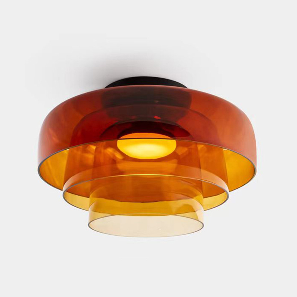 Nebula | Modern Layered Glowing Glass Dome Ceiling Light